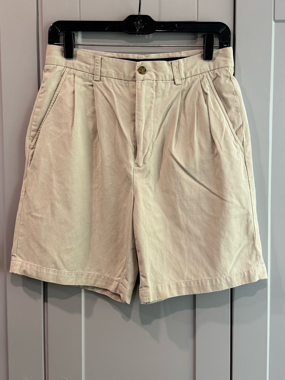 Allen Solly Cream High-Waist Pleated Women's Shorts